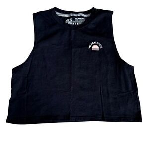 Volcom Stone Crop Tank Womens XS Black Sunset Crewneck Sleeveless Top